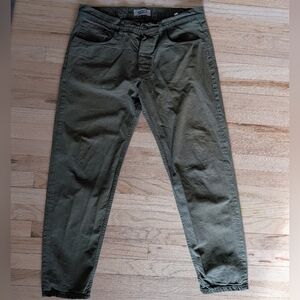 Naked & Famous Army Green Duck Selvedge